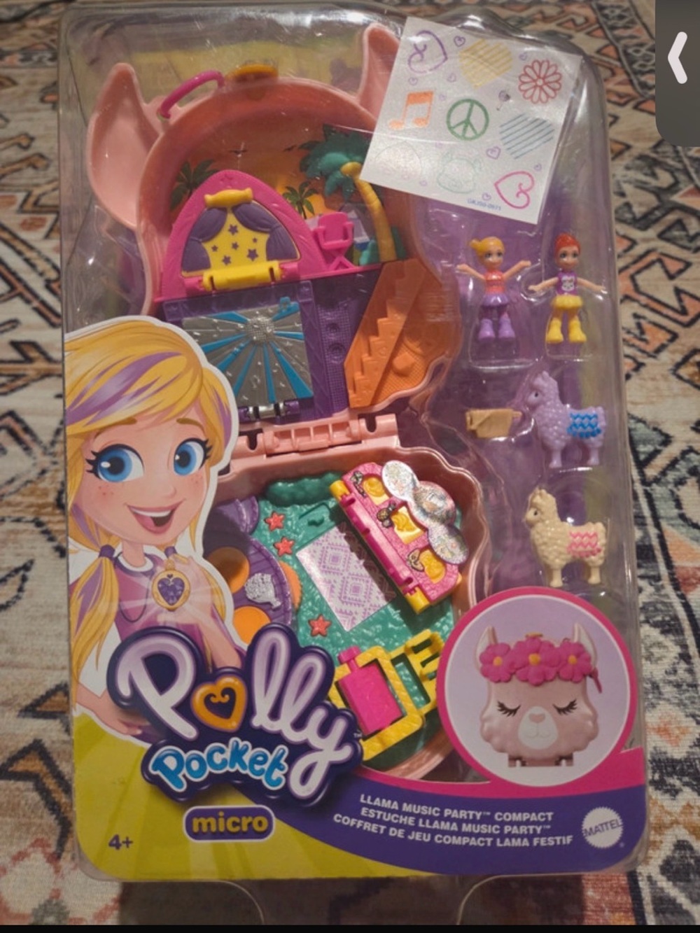 Polly Pocket Micro Llama Music Party Playset - Pink & Purple